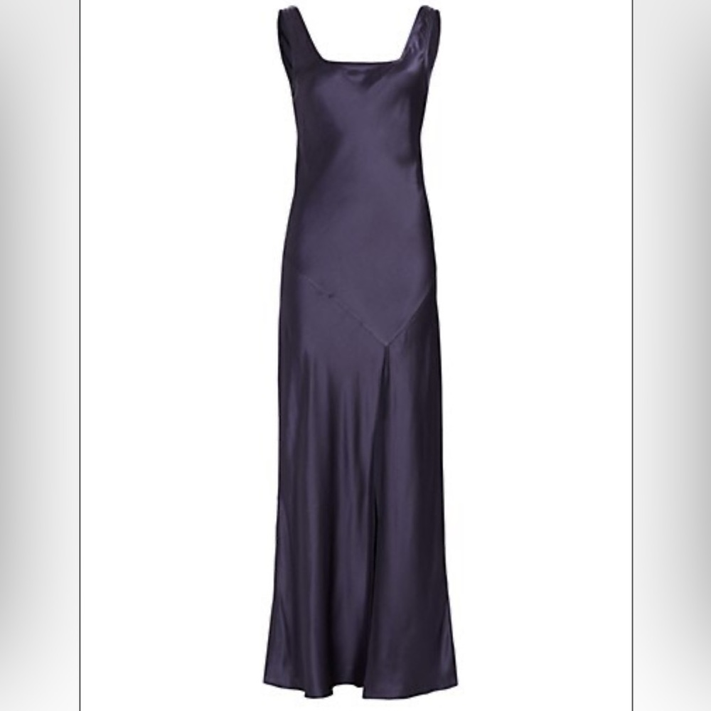 SIR the label Navy Satin Dress
